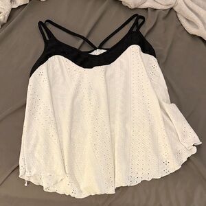 Elegant Black and White Women's Top